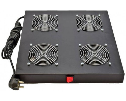 Phasak - Conjunto ventilacion 2 coolers 1U negro